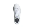 Adidas Mens White Advantage Base Casual Tennis Shoes - White/White/Trace Blue