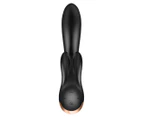 Satisfyer Double Flex Connect App Rabbit Vibrator - Black