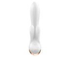 Satisfyer Double Flex Connect App Rabbit Vibrator - White