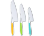 Knives for Kids 3-Piece Nylon Kitchen Baking Knife Set: Children's Cooking Knives