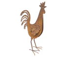 Willow & Silk 48cm Rust Rooster Decoration - Rust