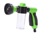 High Pressure Water Gun Sprayer Nozzle Hose Car Pet Wash Cleaning Foam Soap Green