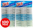 2 x 50pk Zilch Plastic Pegs