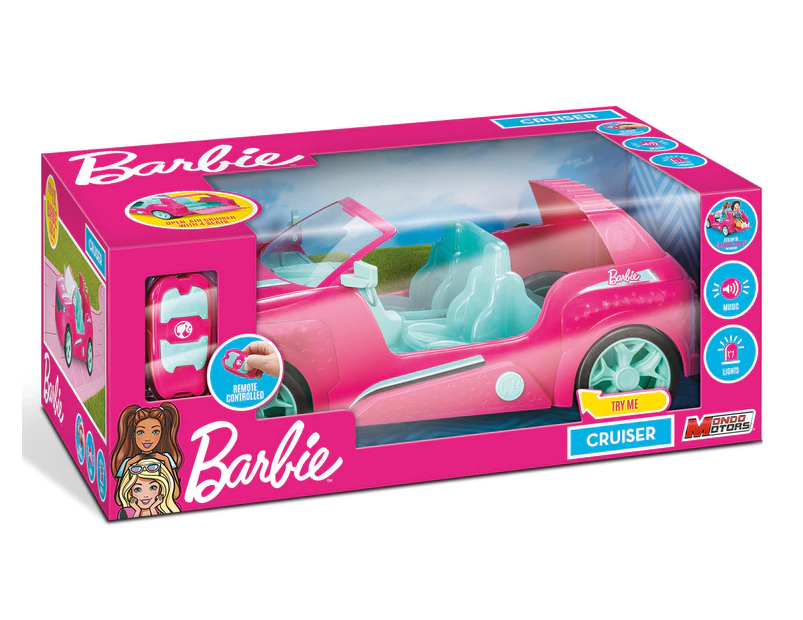 Barbie Remote Control Lights & Sounds Cruiser Toy