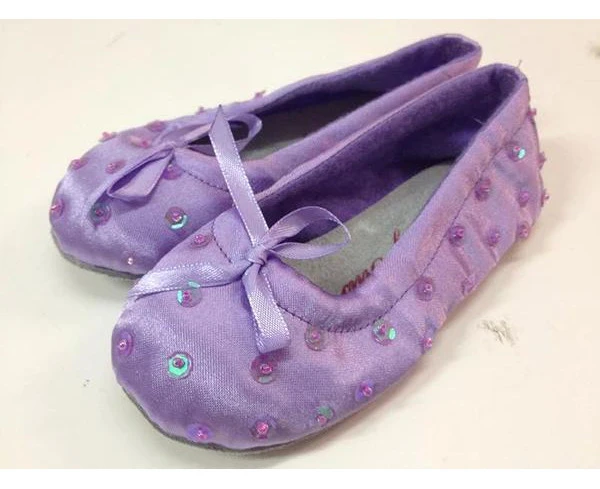 Soft Sequin Ballet Shoes Lilac