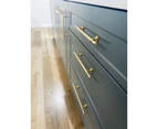 Neve Brass Cabinetry Handle Little Swagger - Antique Brass