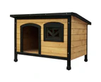 i.Pet Dog Kennel Pet Kennels House Outdoor Extra Large Wooden Cabin Dogs