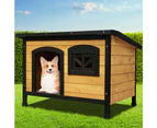 i.Pet Dog Kennel Pet Kennels House Outdoor Extra Large Wooden Cabin Dogs