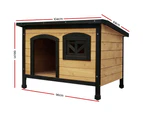 i.Pet Dog Kennel Pet Kennels House Outdoor Extra Large Wooden Cabin Dogs