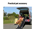 i.Pet Dog Ramp Stairs Steps Ramps Pet Ladder Car Travel Adjustable Foldable Portable Aluminum