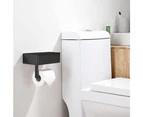 Stainless Toilet Paper Holder with Shelf Flushable Wipes Dispenser-Style 2