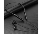 Bluetooth 5.0 Metal Headphone Waterproof Wearable Sports Earphone-Black - Black