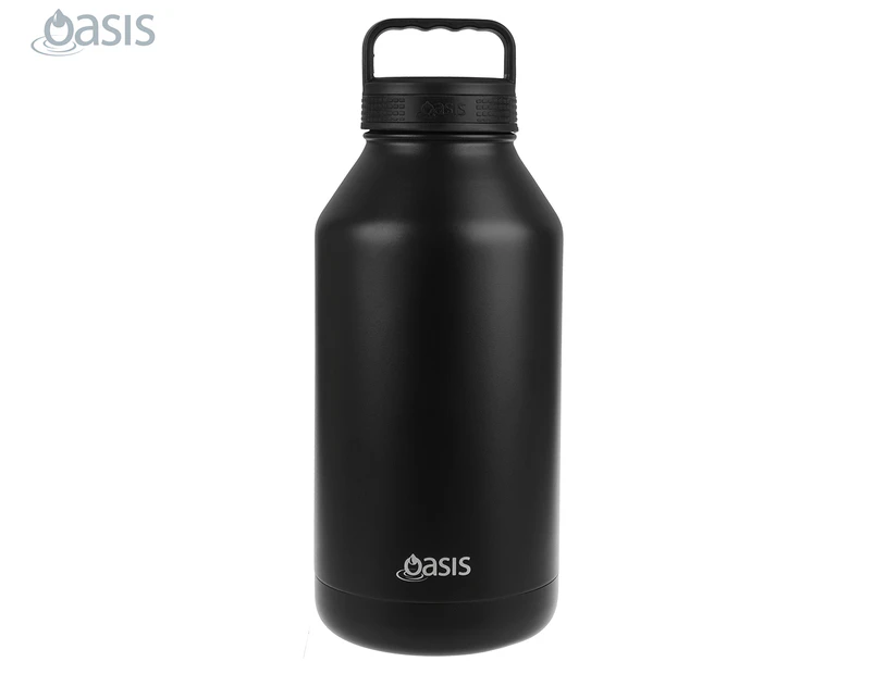 Oasis 1.9L Double Walled Insulated Titan Drink Bottle - Black