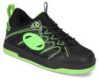 Heelys Boys' Rockit Skate Shoes - Black/Neon Green