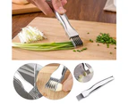 Kitchen Shred Silk The Knife, Stainless Steel Chopped Green Onion Knife (2Pcs)