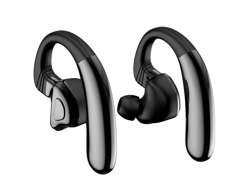 Q9S Wireless Bluetooth-compatible 5.0 Waterproof Earphones Earbuds with Voice Function - Black
