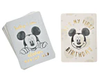 Disney Gifts Mickey Mouse Baby Milestone Cards 24-Pack - Blue/Multi