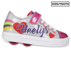 Heelys Girls' Snazzy X2 Skate Shoes - Silver/Multi