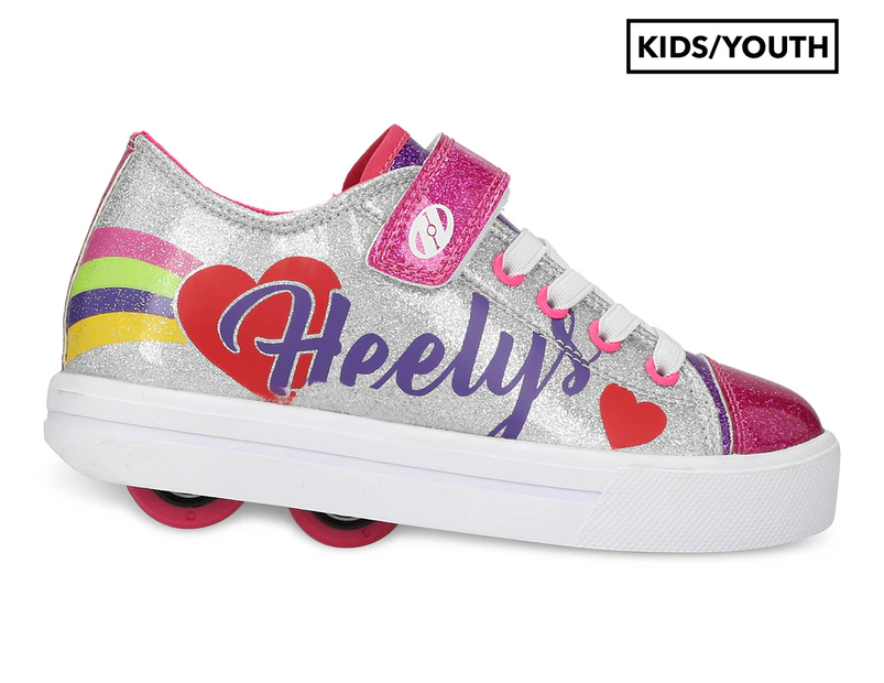 Heelys Girls' Snazzy X2 Skate Shoes - Silver/Multi