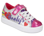 Heelys Girls' Snazzy X2 Skate Shoes - Silver/Multi