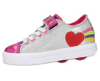 Heelys Girls' Snazzy X2 Skate Shoes - Silver/Multi