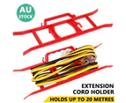 Extension Cord Holder Cable Wire Tidy H-Frame Electrical Power Lead Storage AU