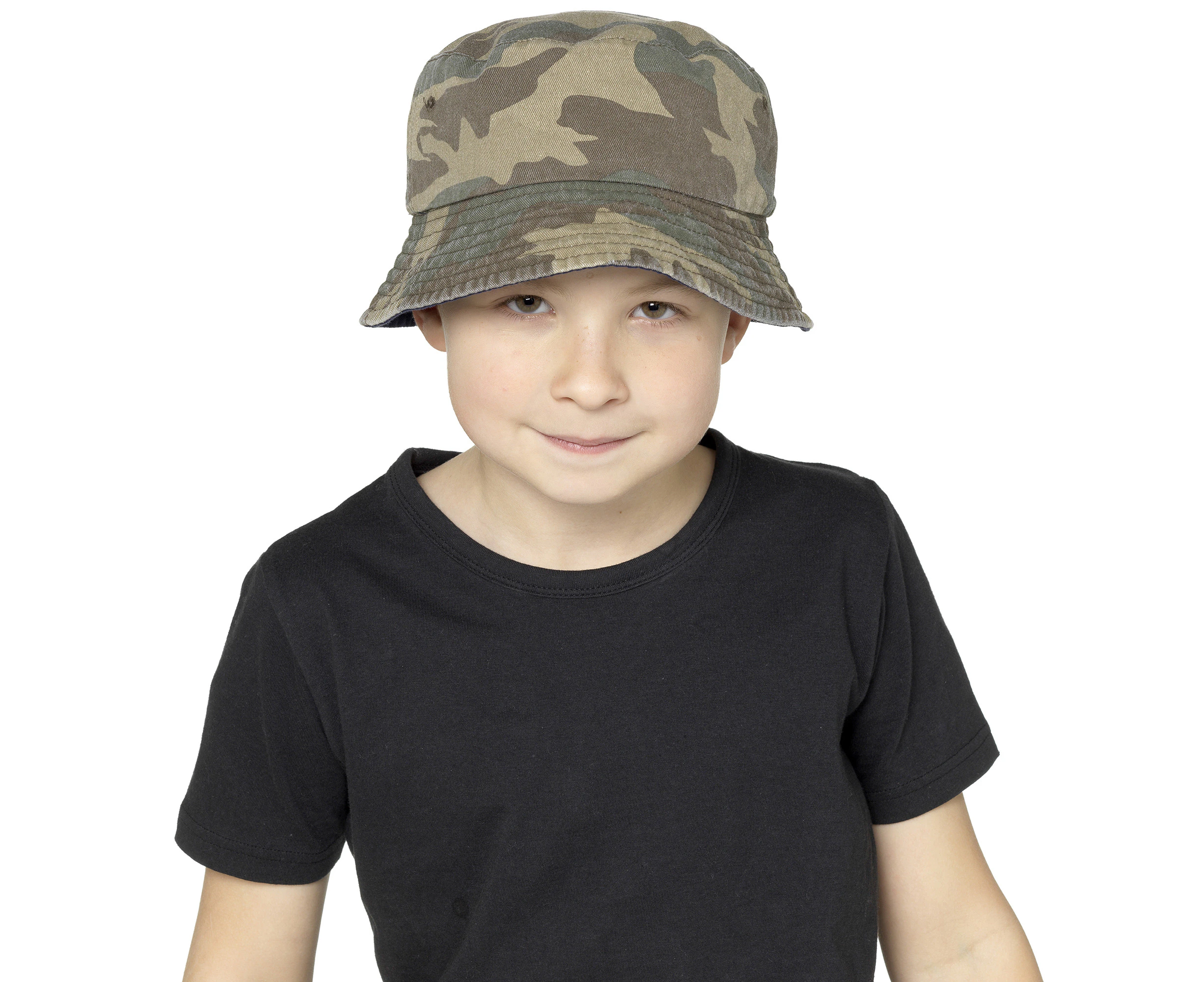 Tom Franks Childrens/Kids T-Kids Camo Bucket Hat (Camo) - UT1446