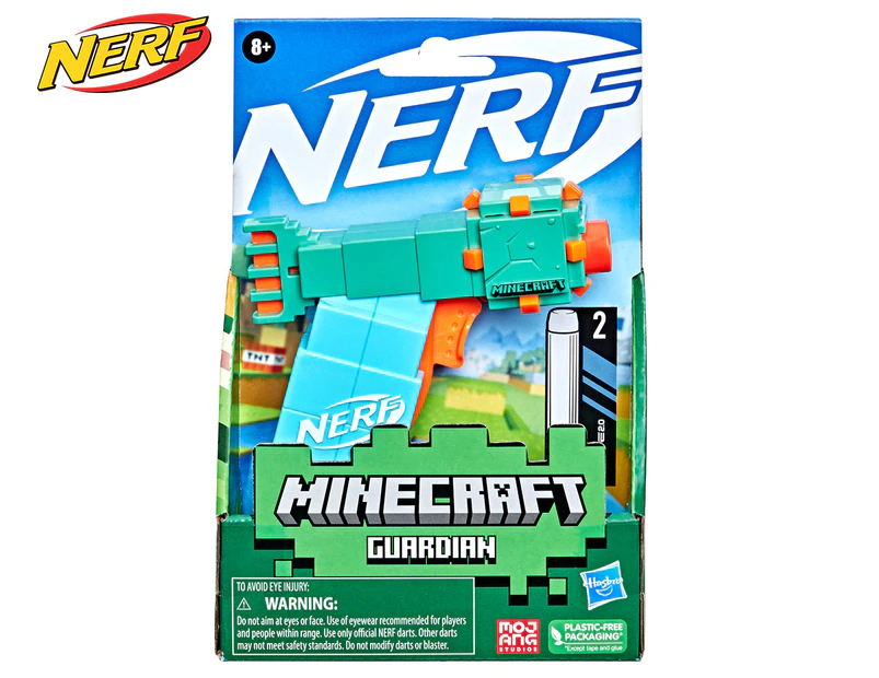 NERF MicroShots Minecraft Guardian Mini Blaster