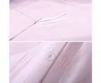 Justlinen Microfiber Soft Quilt cover set Solid Color-Light pink