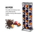 Coffee Pod Holder For Nespresso Capsule Dispenser Stand Storage 60 Pods