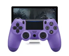 Wireless Game Controller Ps4 Controller Bluetooth Dual Head Head Handle Joystick Mando Game Pad For The Game Console 4 - Electric light purple