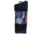 Jack Of All Trades Men's Tradie Wool Outdoor Socks - Navy