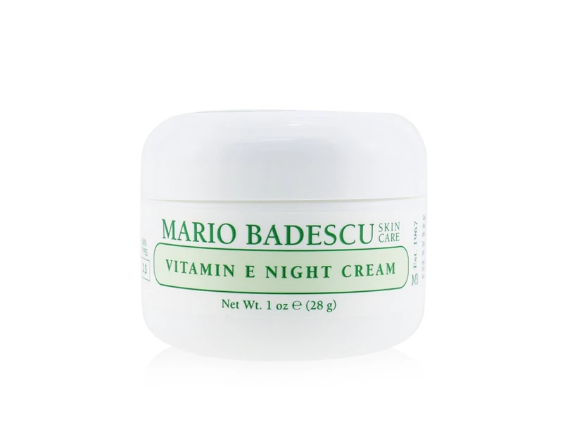 Mario Badescu Vitamin E Night Cream  For Dry/ Sensitive Skin Types 29ml/1oz