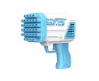 32 HOLE Blue Jumbo Bubble Gun Automatic Bazooka Soap Water Bubble Machine Rocket Launcher Kid Summer Outdoor Party Toy