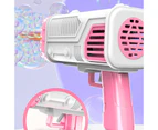 36 HOLE Pink Jumbo Bubble Gun Automatic Bazooka Soap Water Bubble Machine Rocket Launcher Kid Summer Outdoor Party Toy