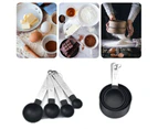 8PCS Multi Purpose Stainless Steel Measuring Cups Spoons Teaspoon Kitchen Baking Cooking Gadget Tools Set Kit