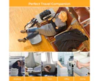 Inflatable Foot Rest Travel Air Pillow Adjustable Height Cushion Office Home Car Leg Footrest Grey Relax Support