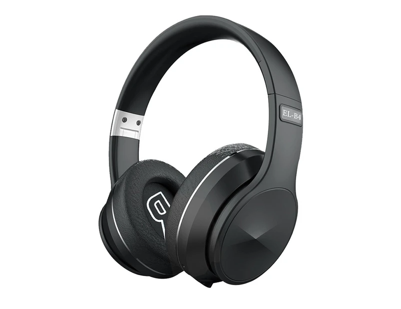 Over Ear Bluetooth-compatible 5.0 Stereo Bass Music FM Wireless Headphone Sports Headset-Black Silver - Black Silver