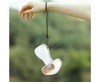 Mini Fan Mute Strong Wind Bladeless Fashion Mushroom Shape Handheld Cooling Fan for Dorm -White - White