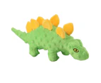 Dog Chew Toy Cartoon Dinosaur Relieve Boredom Harmless Cute Stuffed Plush Dog Squeaky Toys for Entertainment-Green - Green