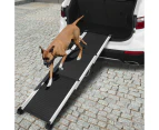 i.Pet Dog Ramp Stairs Steps Ramps Pet Ladder Car Travel Adjustable Foldable Portable Aluminum