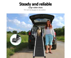 i.Pet Dog Ramp Stairs Steps Ramps Pet Ladder Car Travel Adjustable Foldable Portable Aluminum