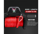 X-BULL 14500LBS Electric Winch 12V Synthetic Rope Wireless Remote 4X4 4WD