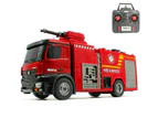 Huina 1:14 RC Fire Truck Toy Car Water Cannon Gun Construction Kids Toy