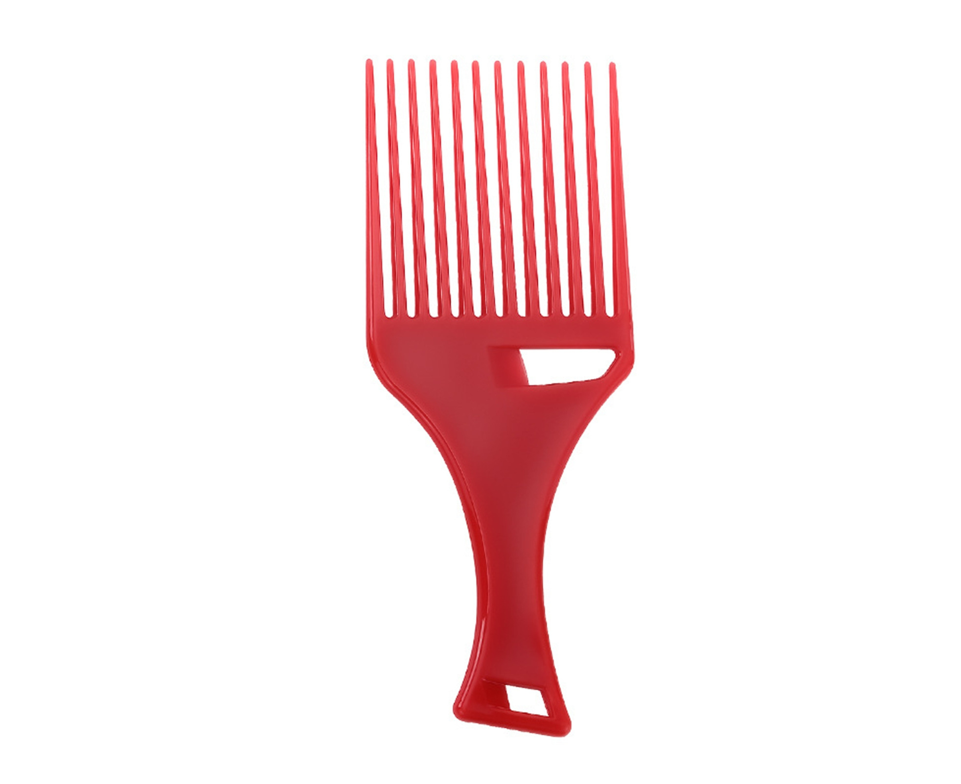 Men Texturizing Comb Easy to Use Lightweight PP Hair Salon Hollow Fork Comb  for Daily Life Red .au
