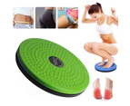Body sculpting twisting board fitness slimming machine rotating board female twisting exercise-Green