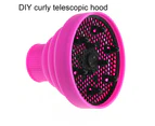 Soft Silicone Collapsible Hairdryer Diffuser Hairdressing Dryer Blower Hood Red