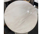 Latern Round Marble Tabletop Dining Table/ Lazy Susan/Steel legs/Modern - No Lazy Susan