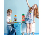 Designs Kids Toddler Children Plastic Water Bottle-Blue