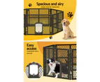 i.Pet Dog Playpen Enclosure 6 Panel Pet Fence Plastic Play Pen